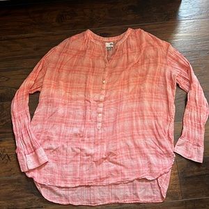 Old Navy XXL Plaid Linen Tunic